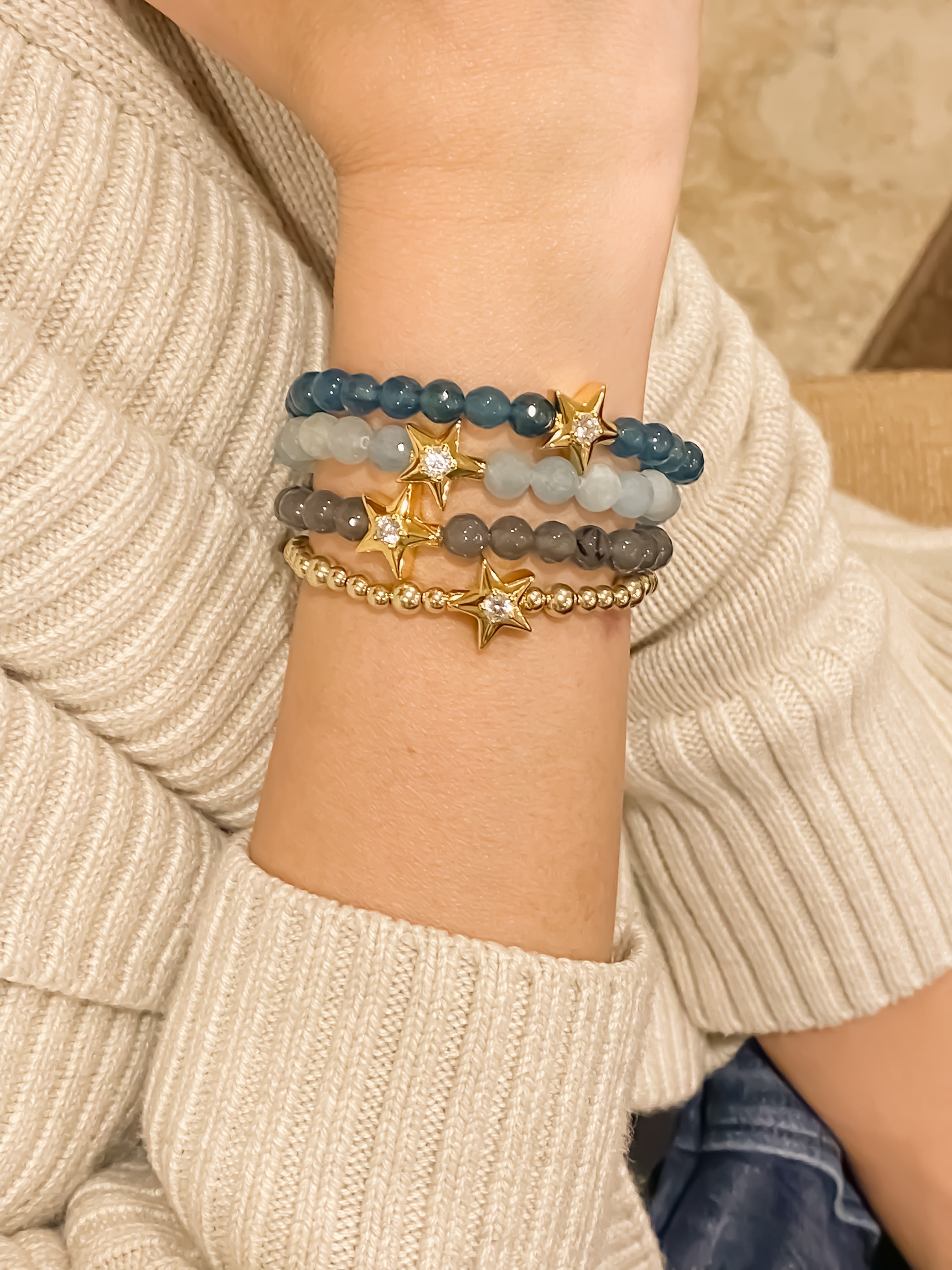 STAR ON ATLANTIC DEEP ELASTIC BRACELET