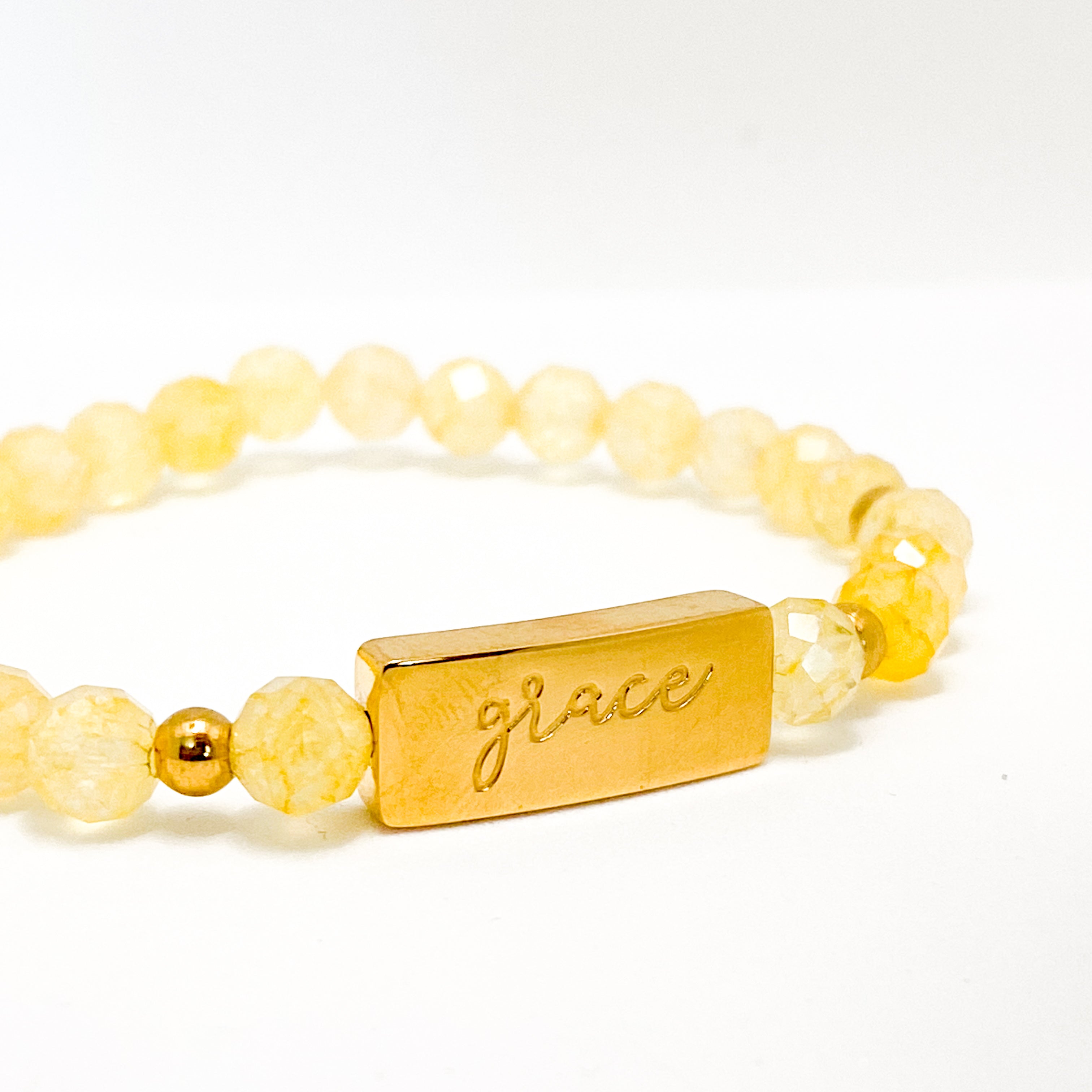 GRACE ON CITRINE ELASTIC BRACELET