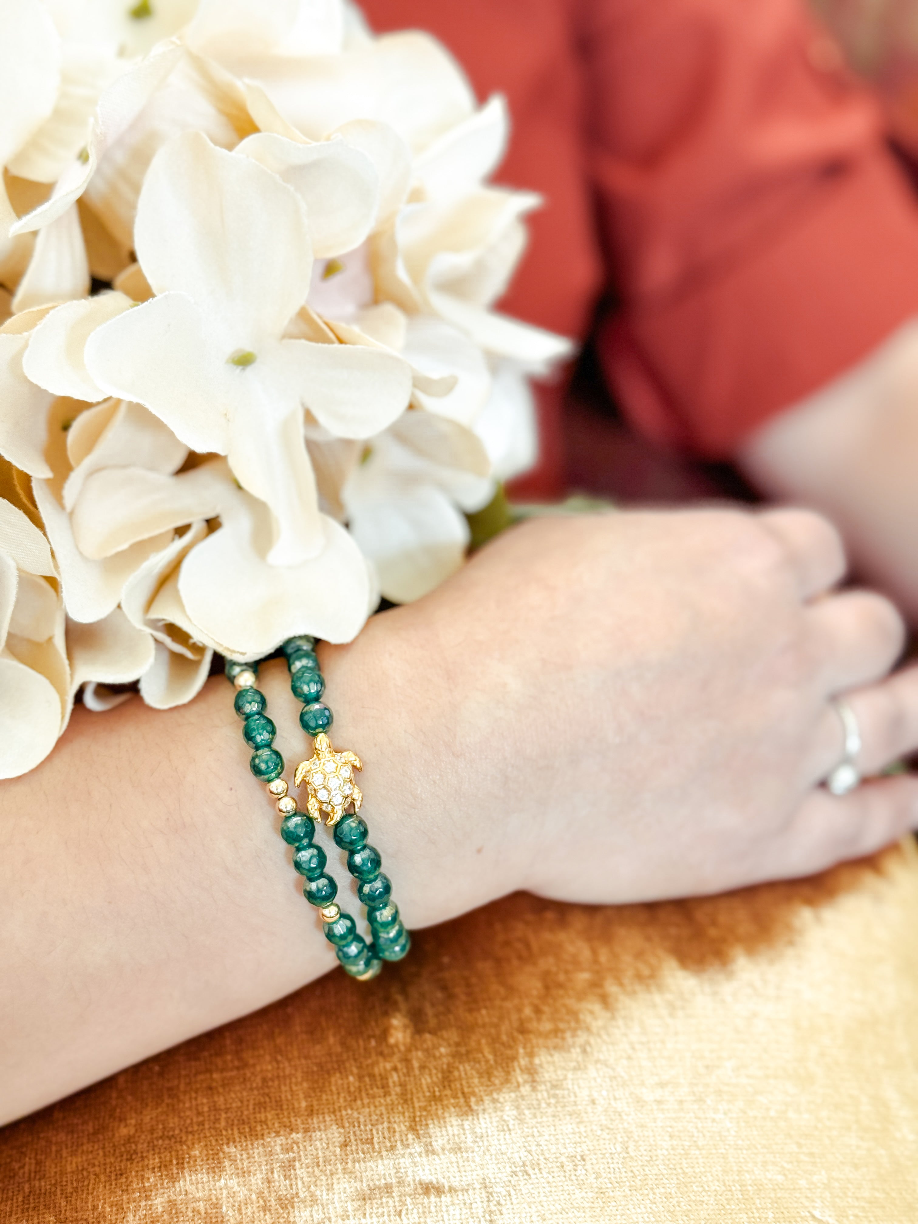 TURTLE ON EDEN ELASTIC BRACELET