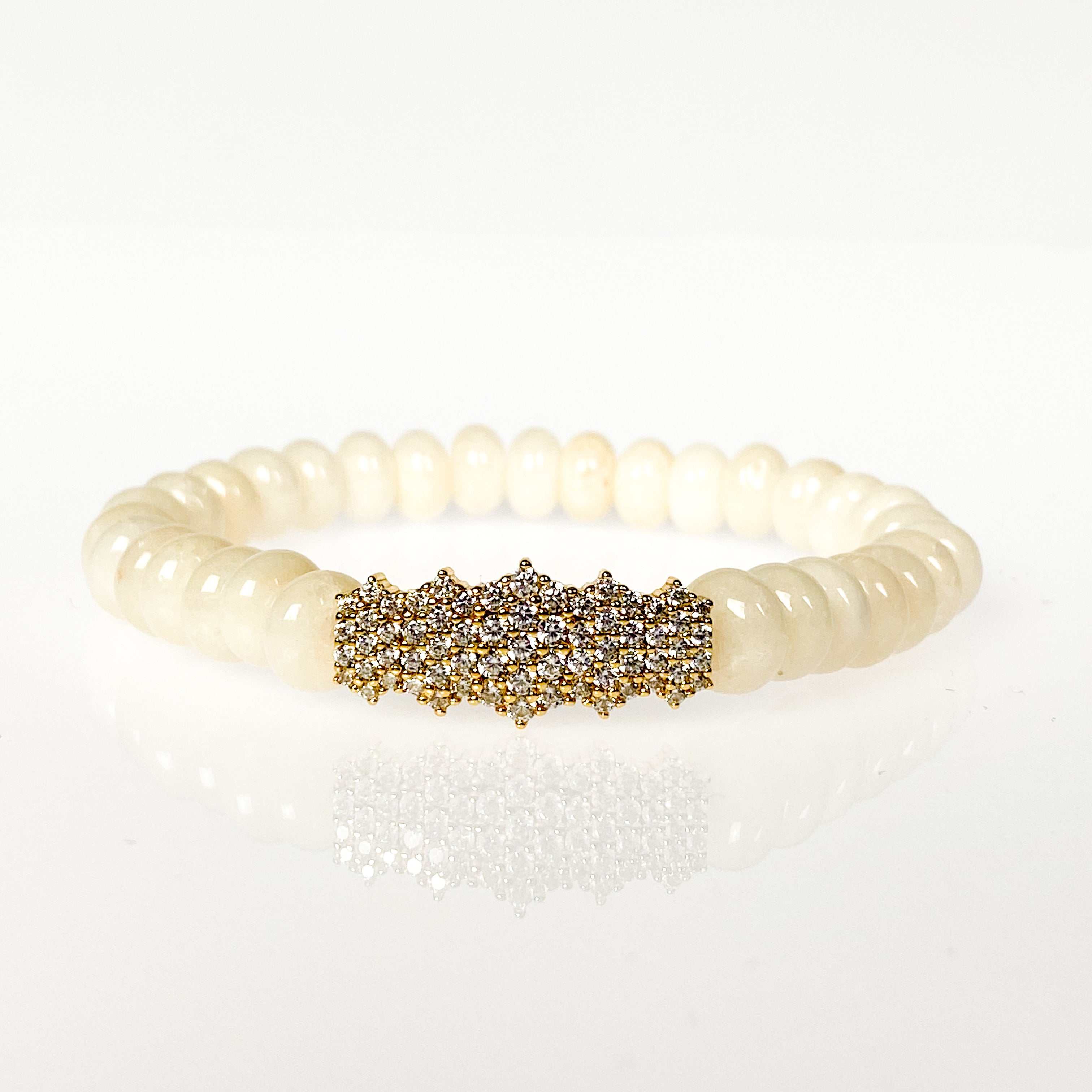 CLUSTER BAR ON FIRST LADY ELASTIC BRACELET