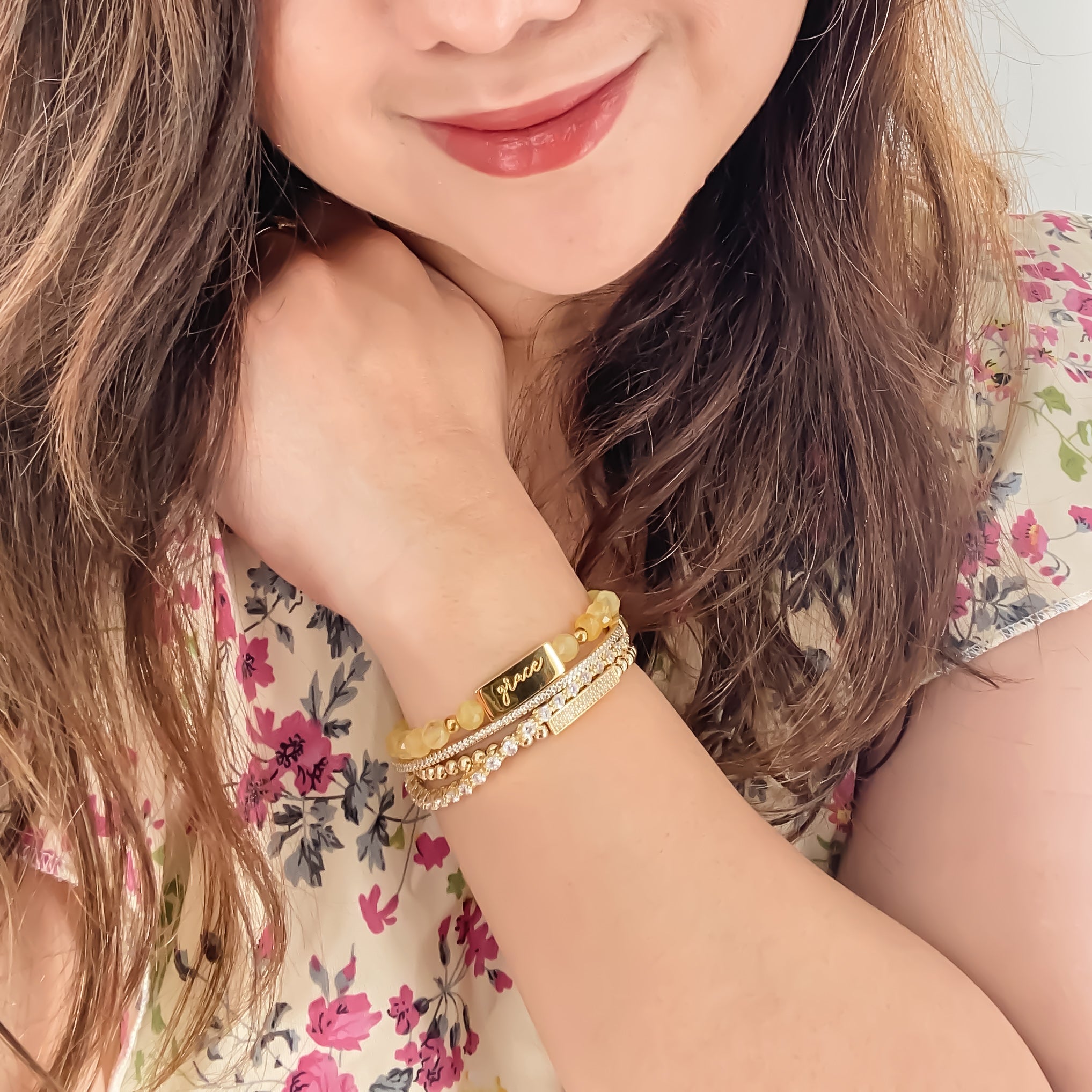 GRACE ON CITRINE ELASTIC BRACELET