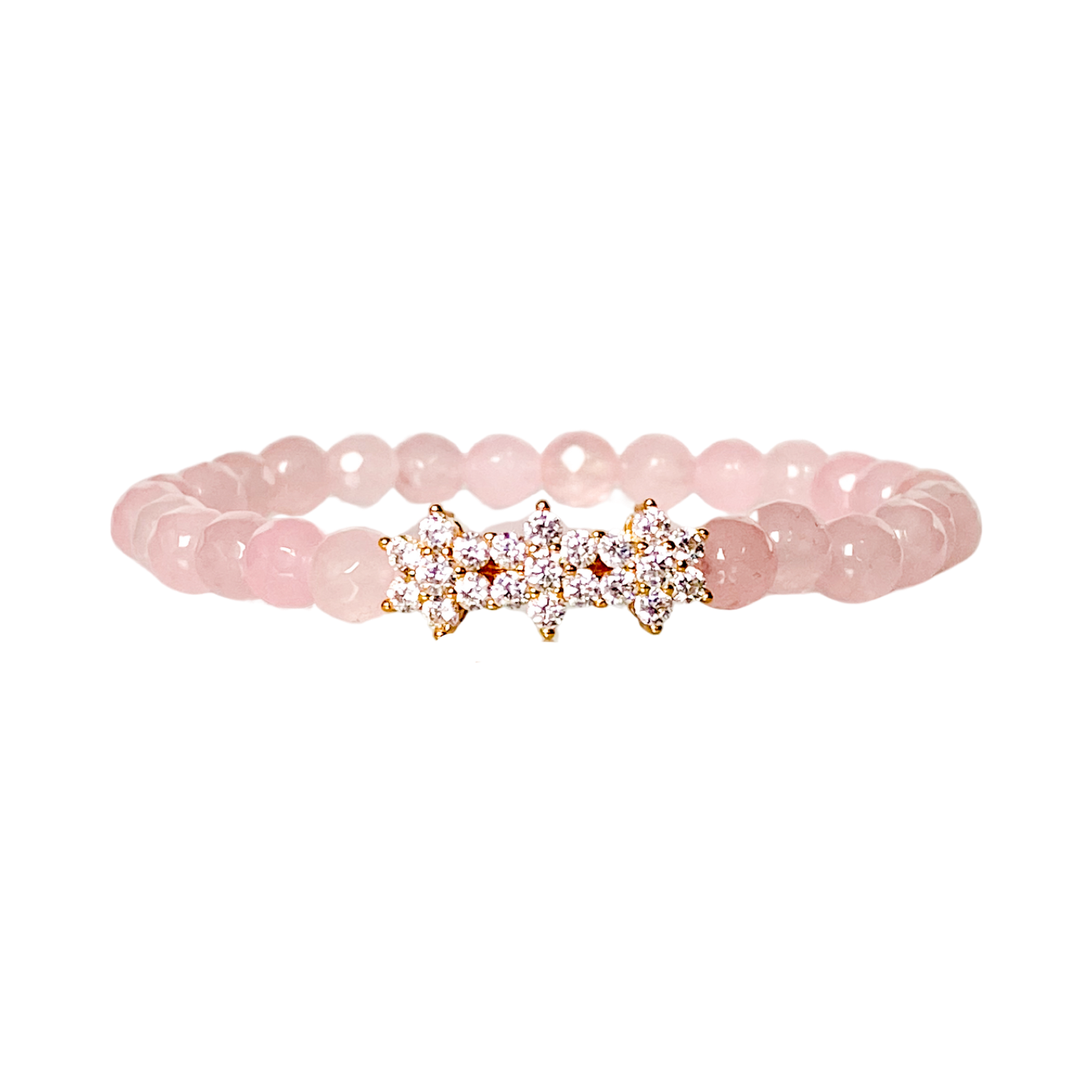 ROSITAS ON ROSE JADE ELASTIC BRACELET