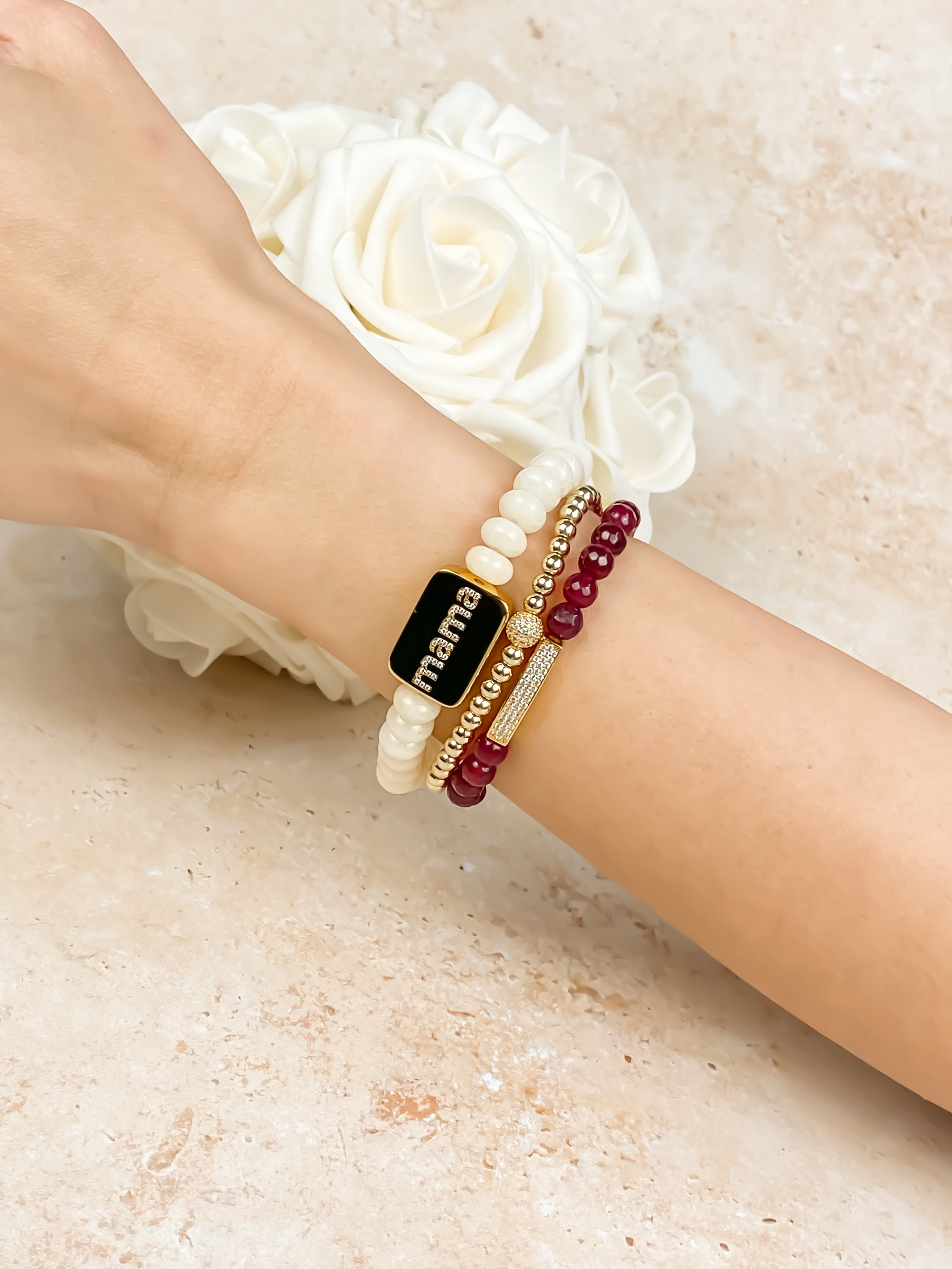 MAMA ON FIRST LADY ELASTIC BRACELET