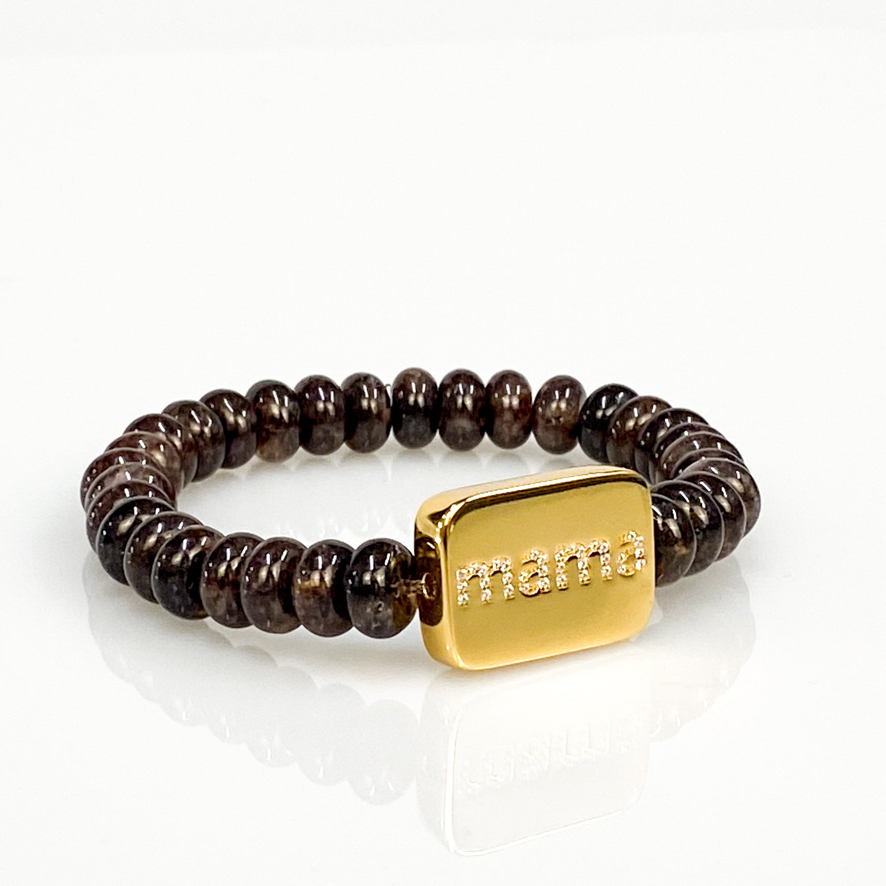 MAMA ON ESPRESSO ELASTIC BRACELET