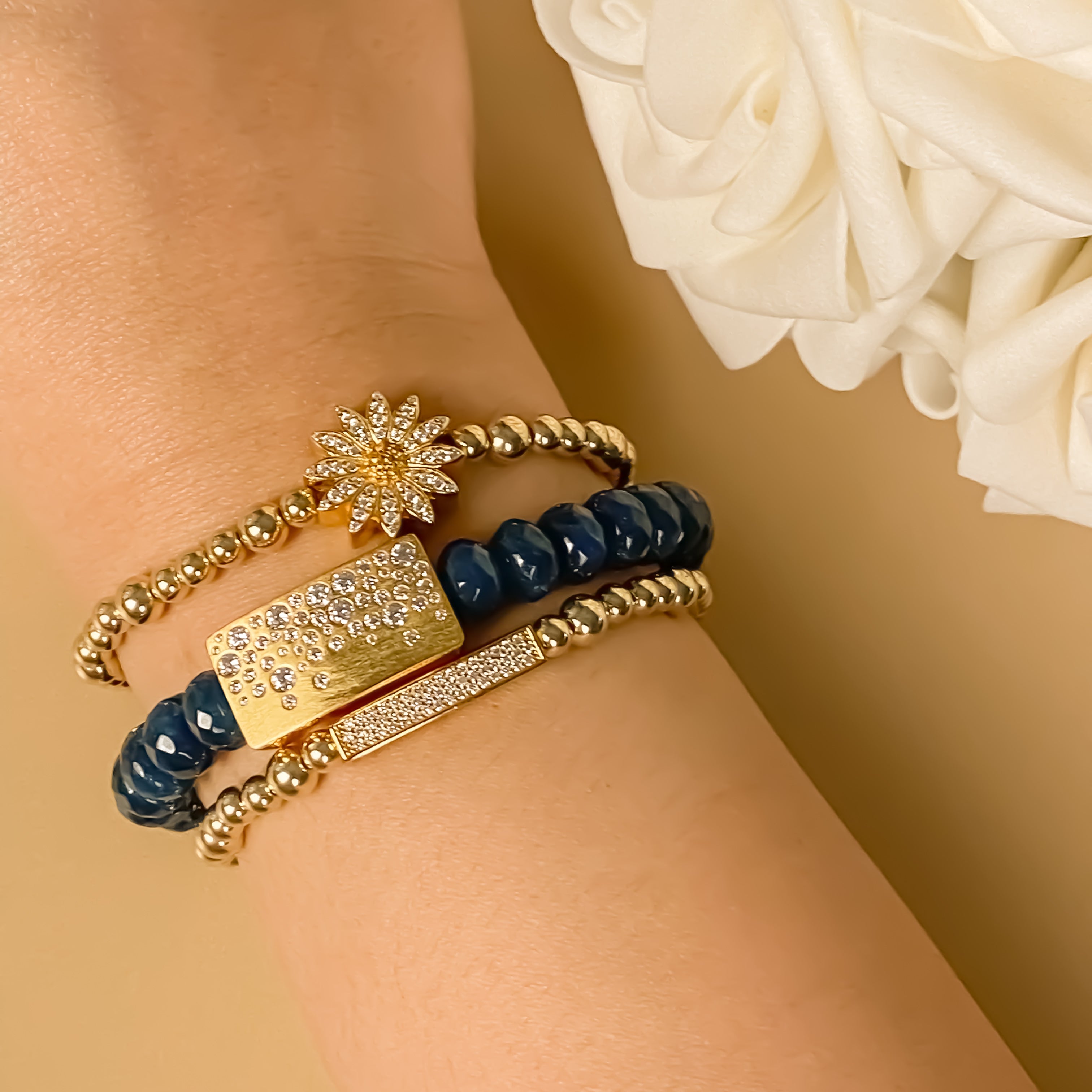 GYPSY BAR ON ATLANTIC DEEP ELASTIC BRACELET