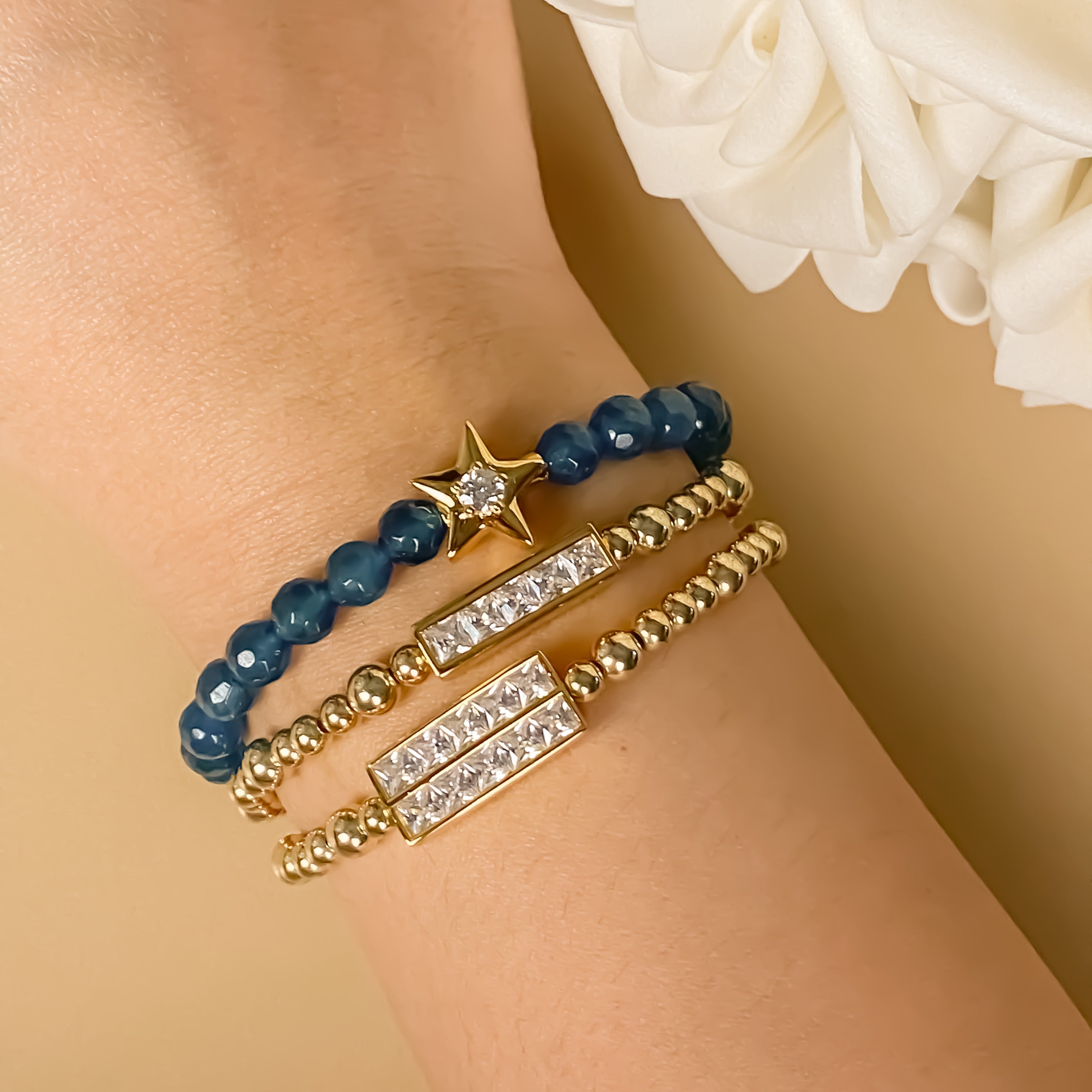 STAR ON ATLANTIC DEEP ELASTIC BRACELET