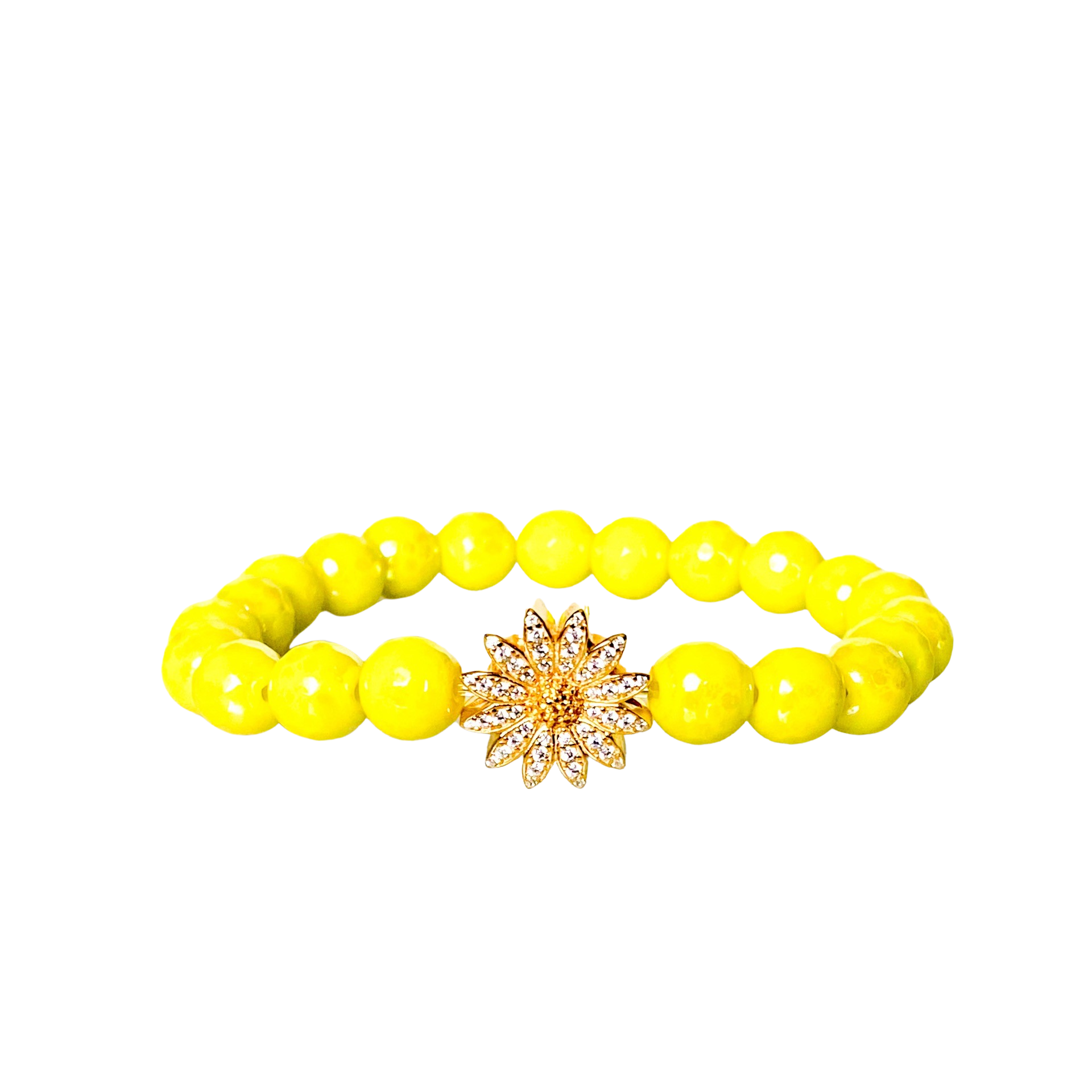 DAISY ON LEMON MARGARITA ELASTIC BRACELET