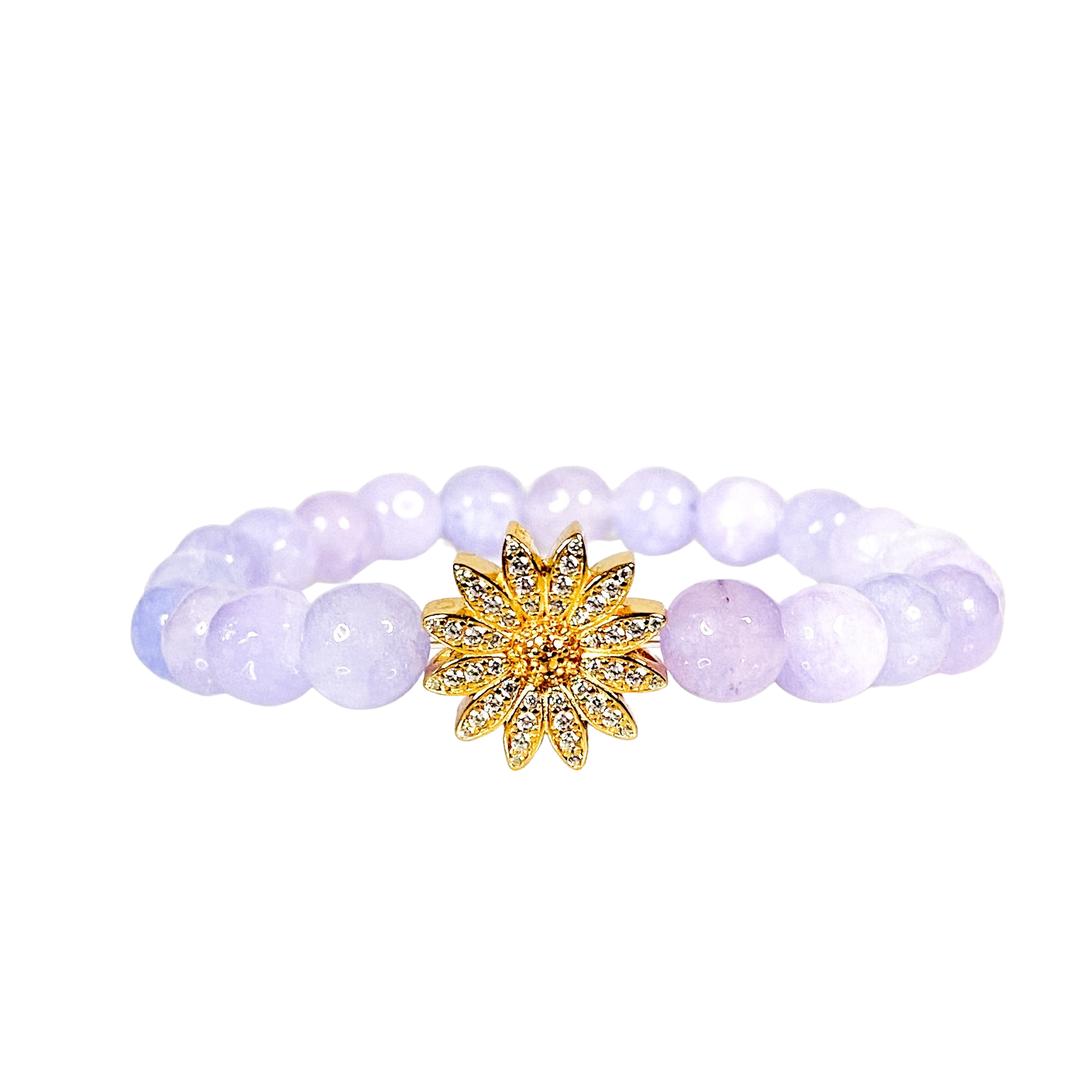 DAISY ON PURPLE ROSE ELASTIC BRACELET