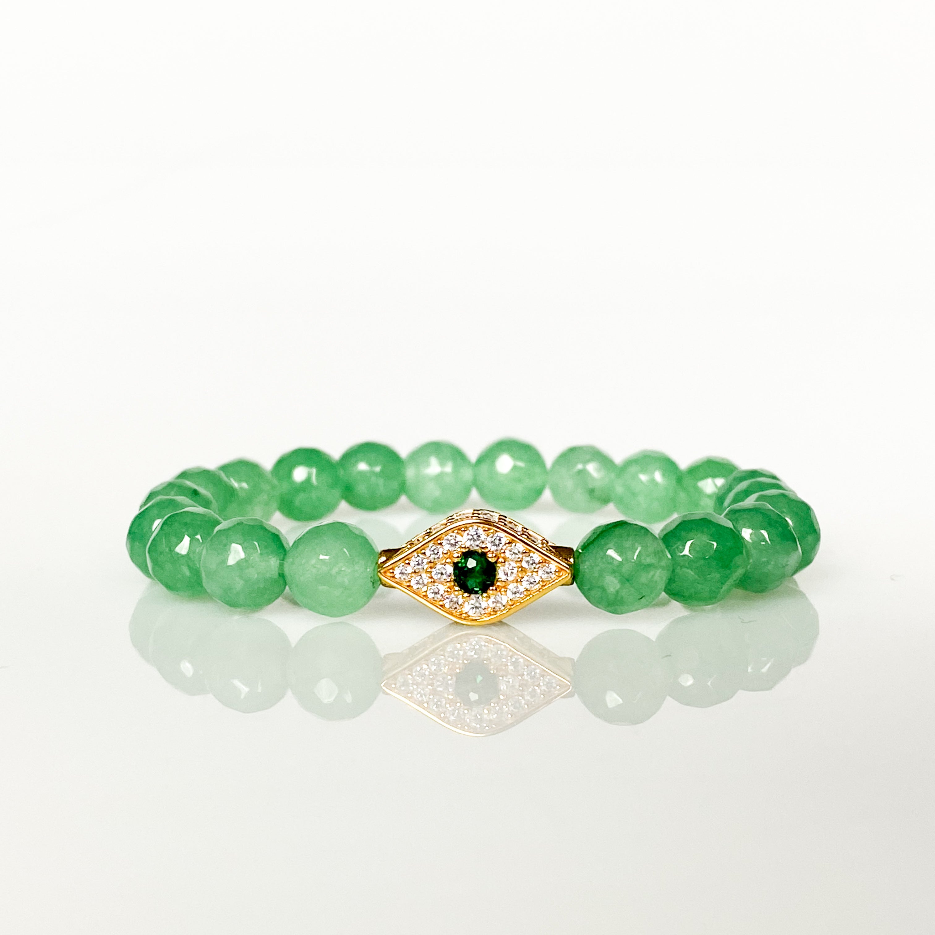 Evil Eye on Green Aventurine