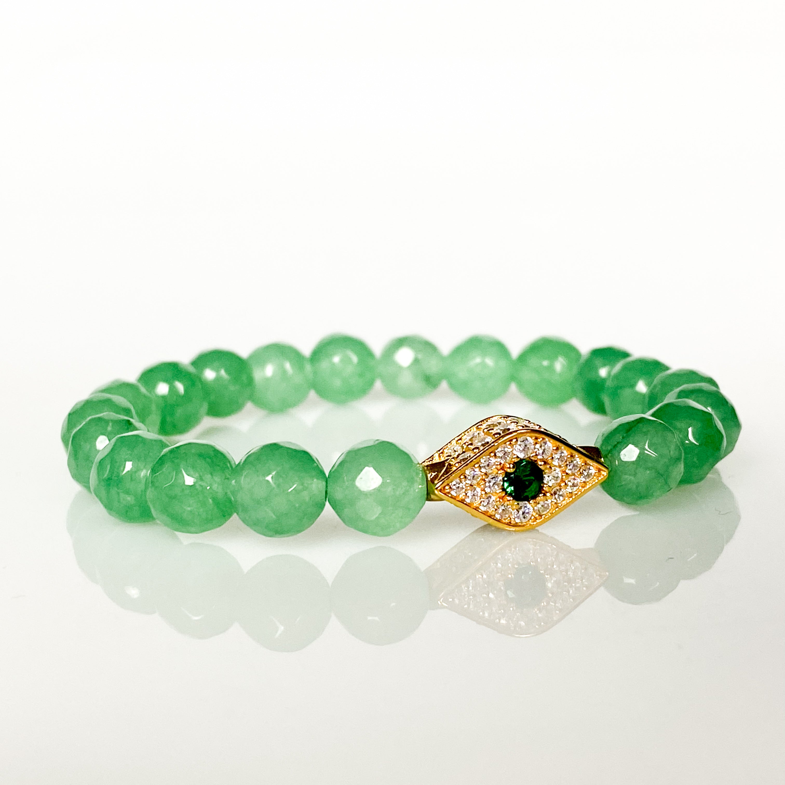 Evil Eye on Green Aventurine