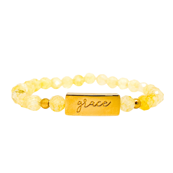 GRACE ON CITRINE ELASTIC BRACELET
