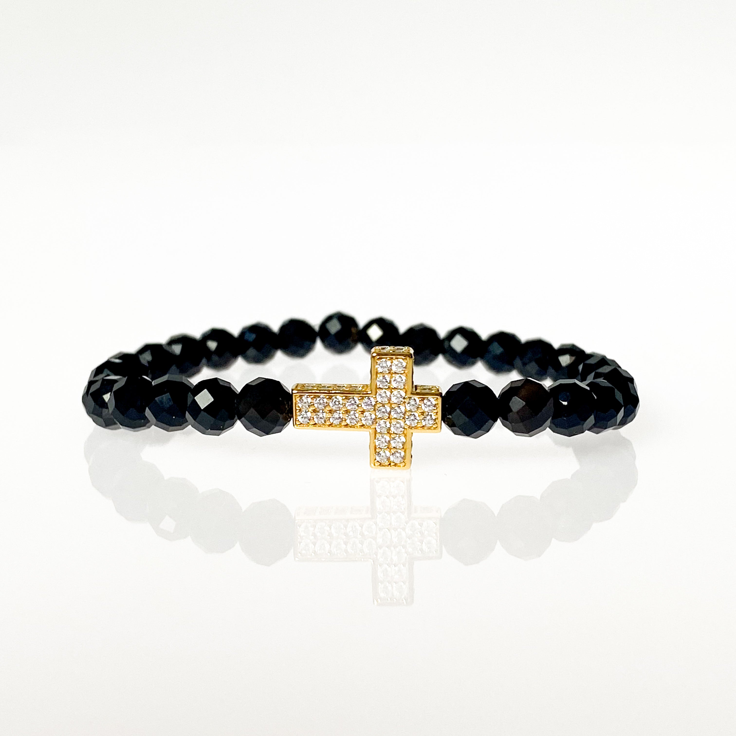 Cross on Black Onyx