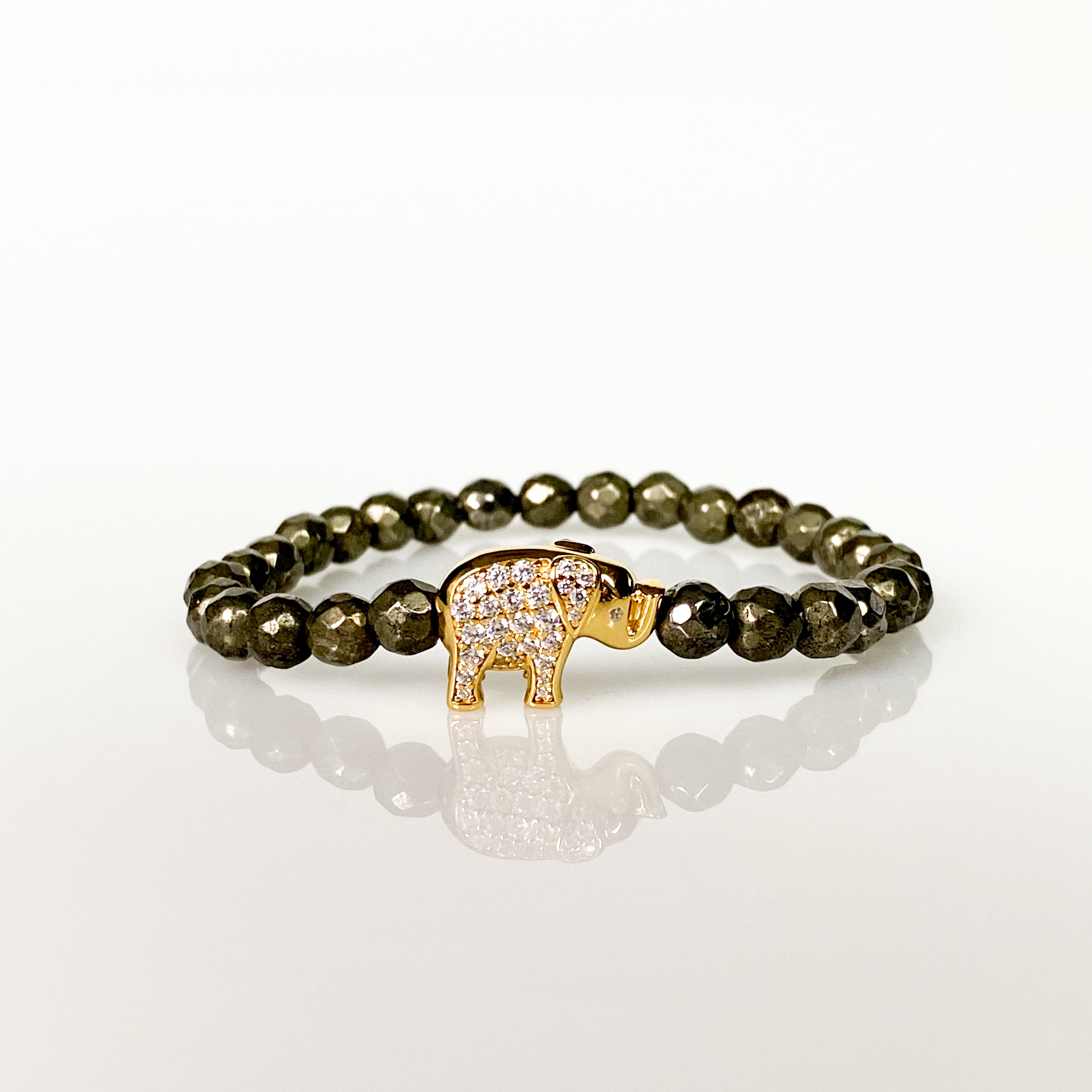 Elephant on pyrite