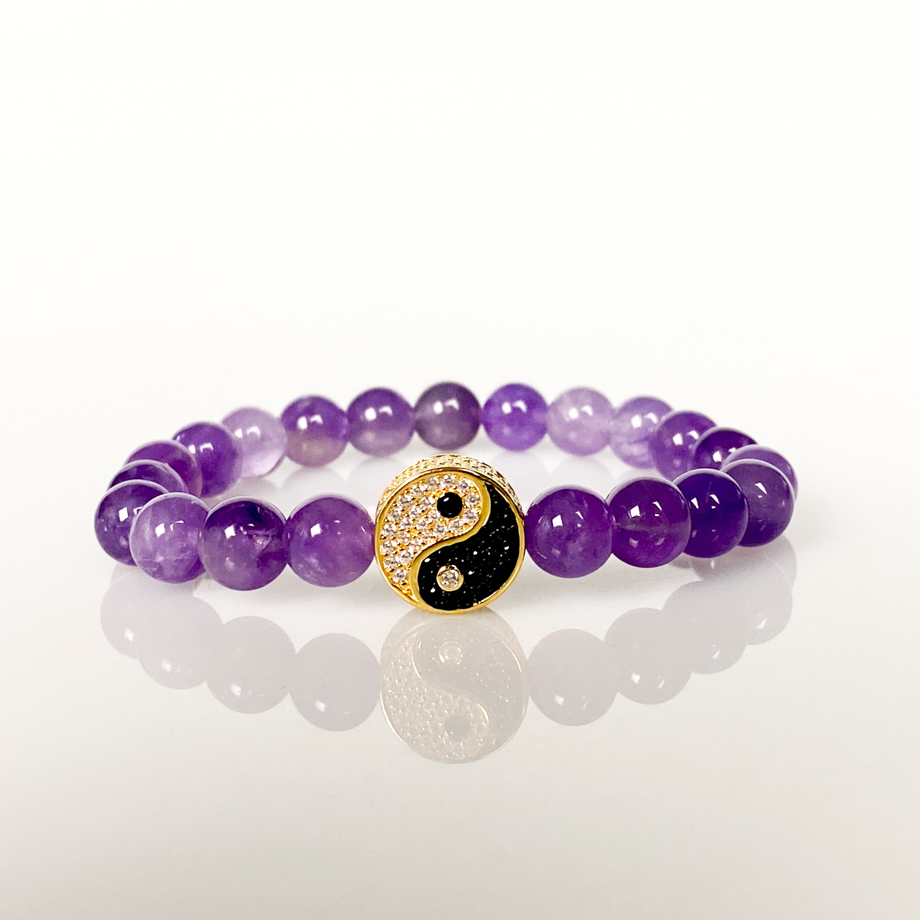 Yinyang on amethyst