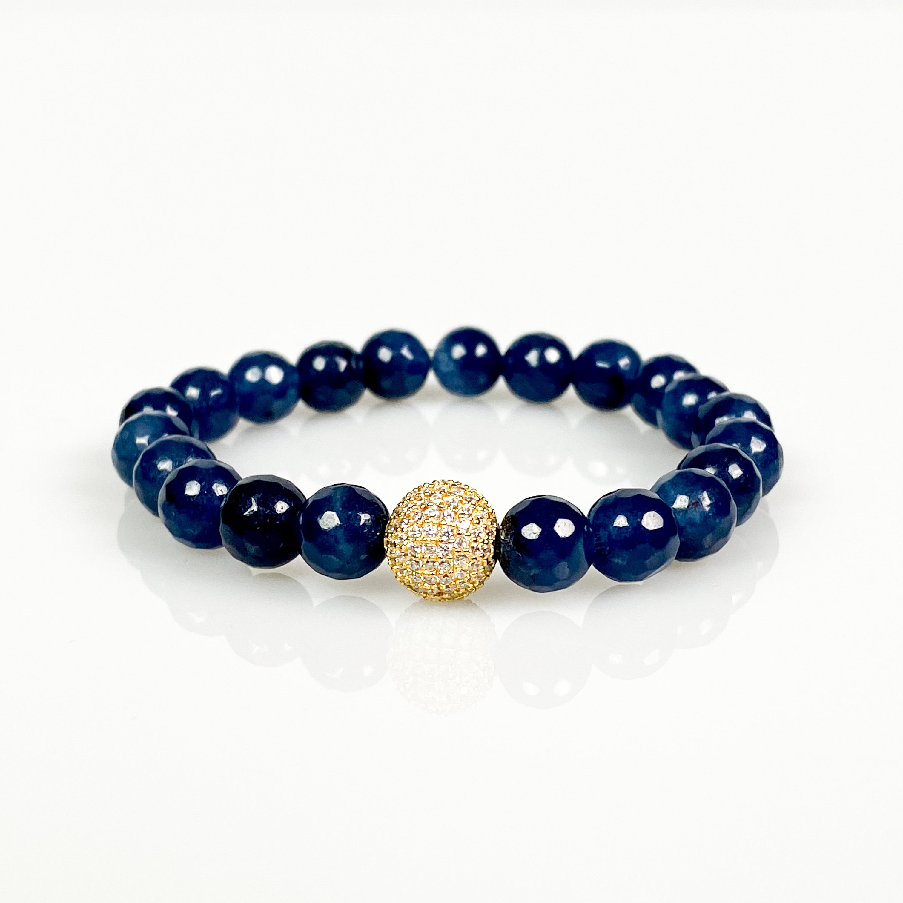 Crystal Ball on Navy Jade