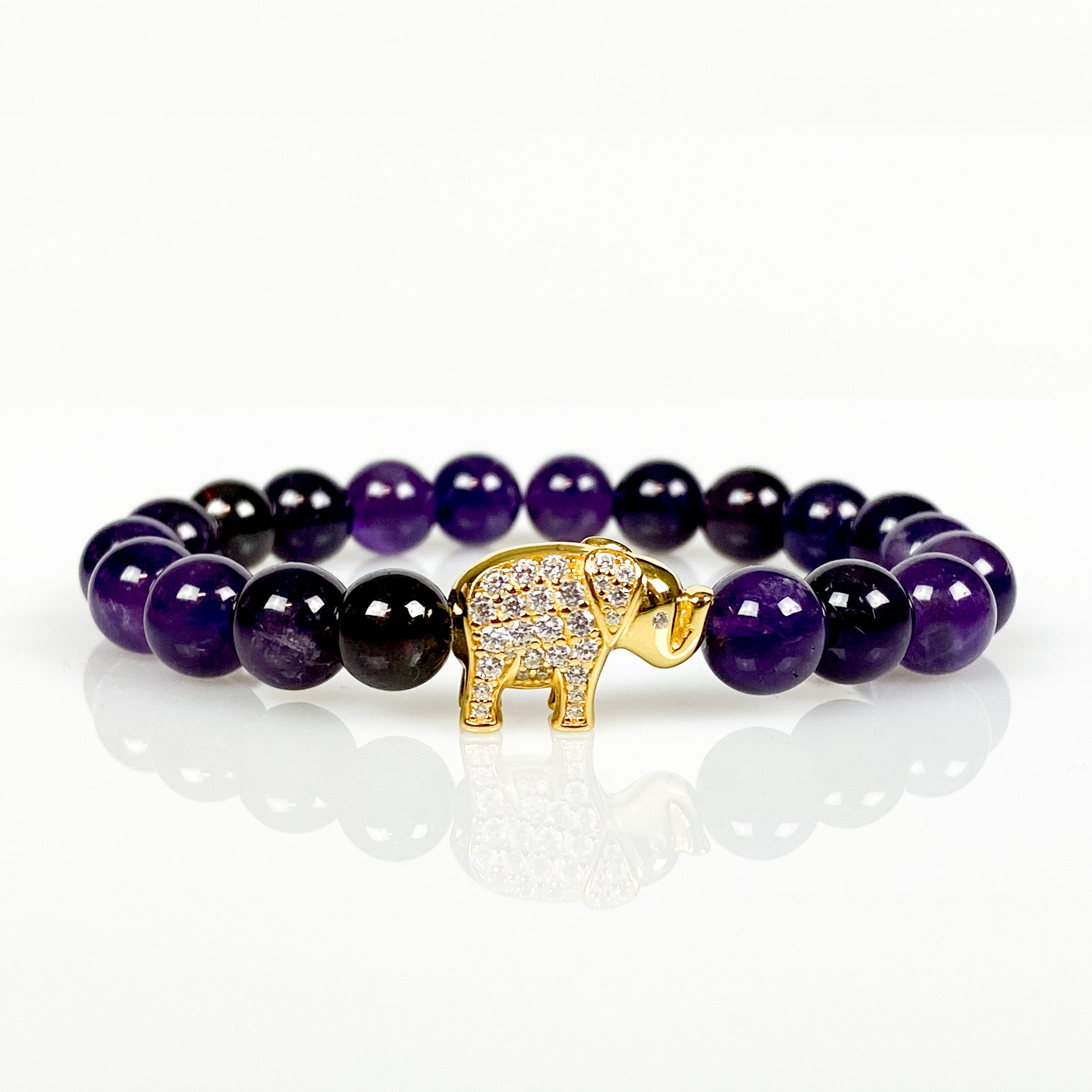 Amethyst Elephant RESERVED online for Hannah