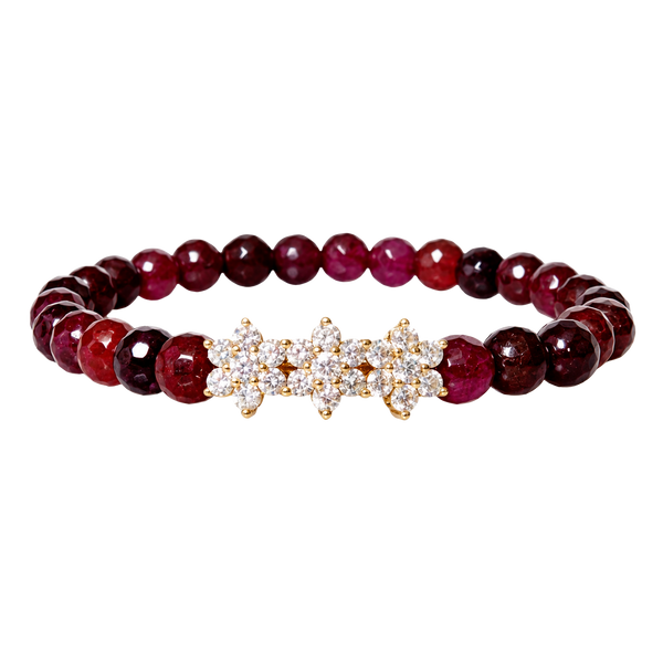 ROSITAS ON POMEGRANATE JADE BRACELET