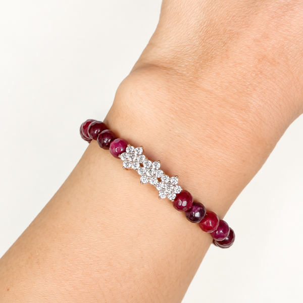 ROSITAS ON POMEGRANATE JADE BRACELET