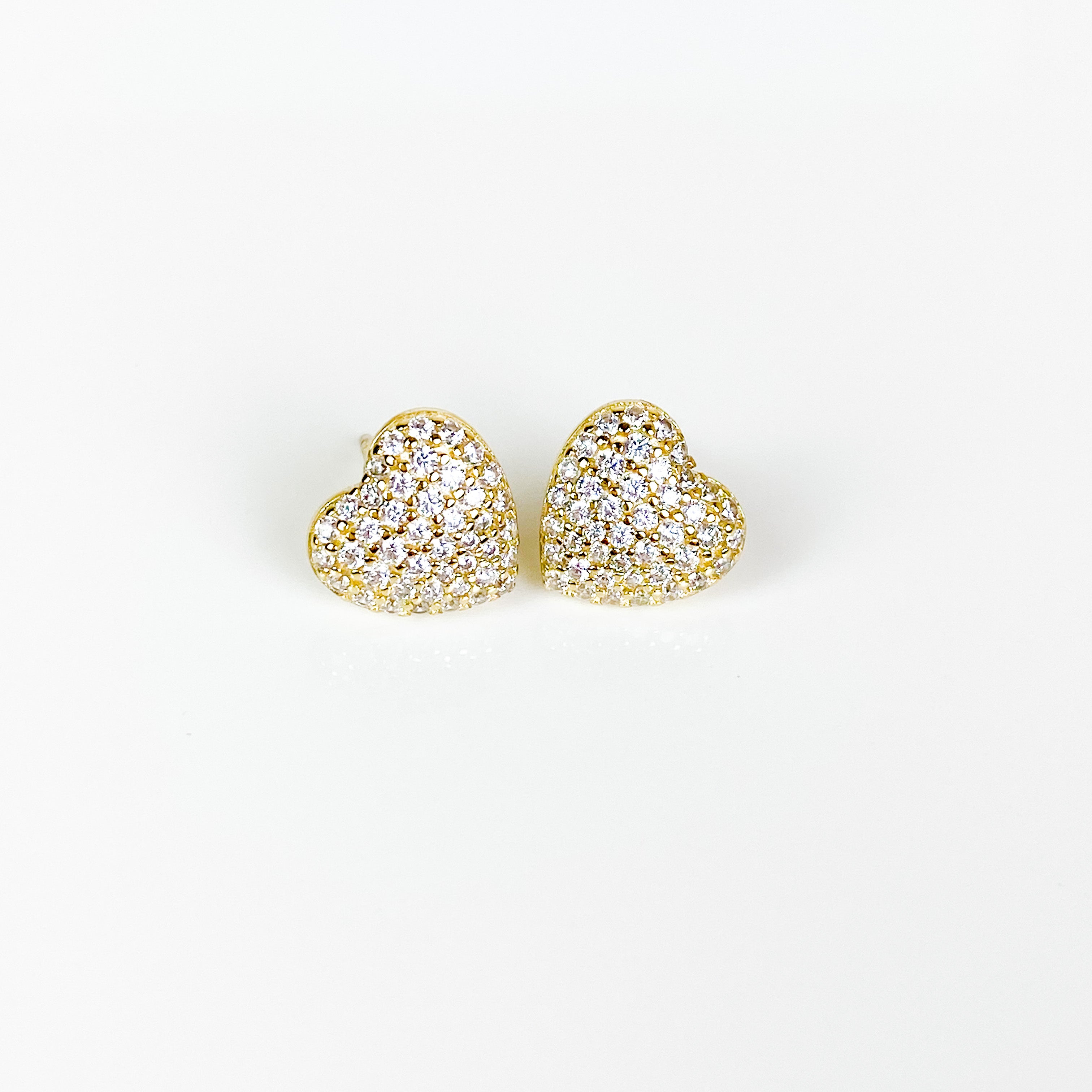 Puffy Heart Studs