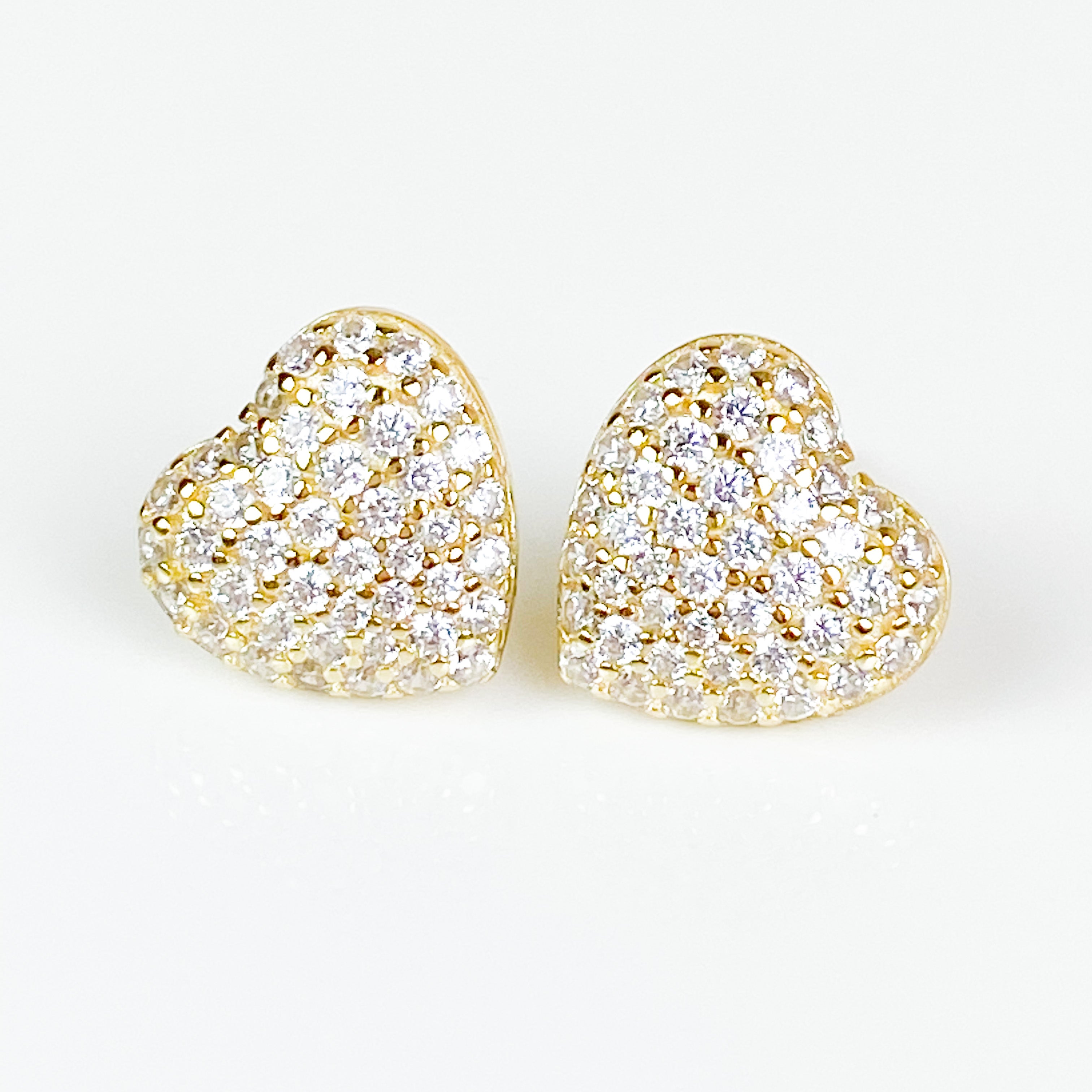 Puffy Heart Studs