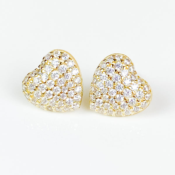 Puffy Heart Studs