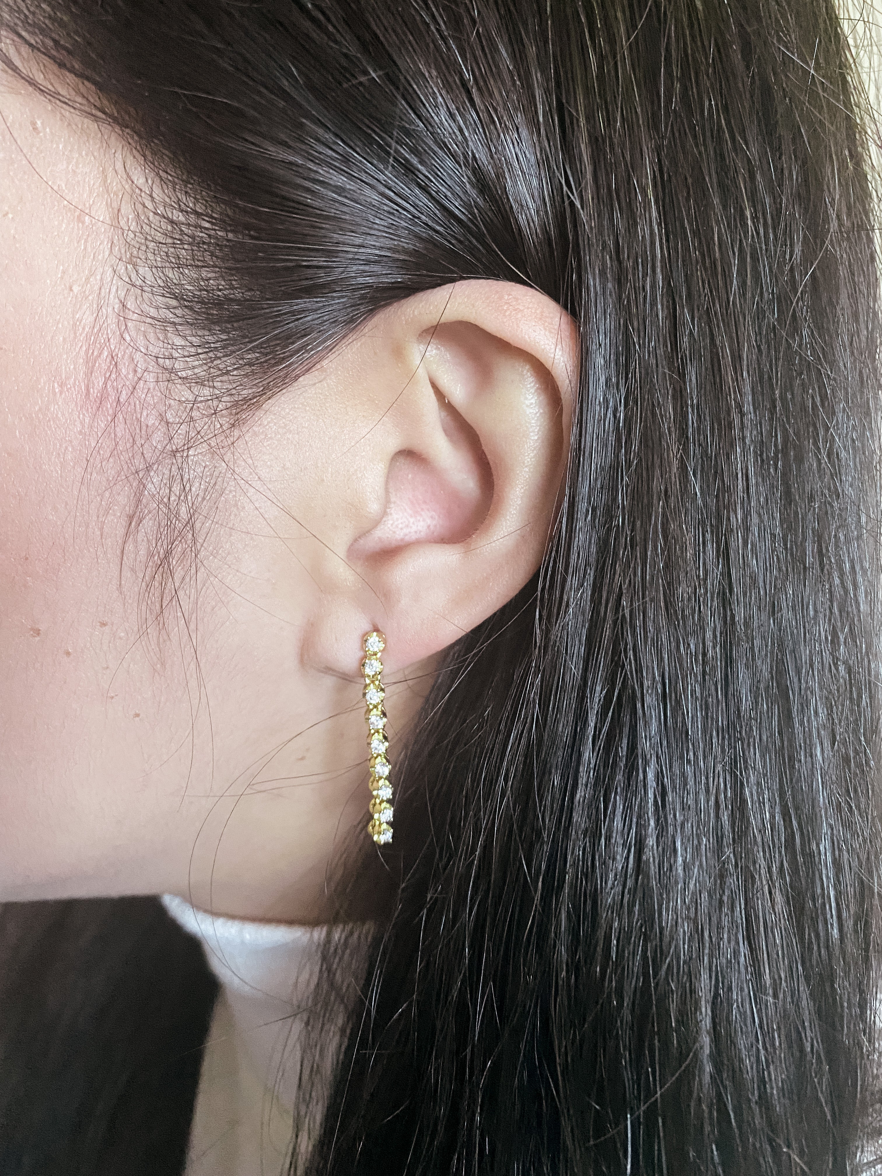 Tennis Dangling Earrings