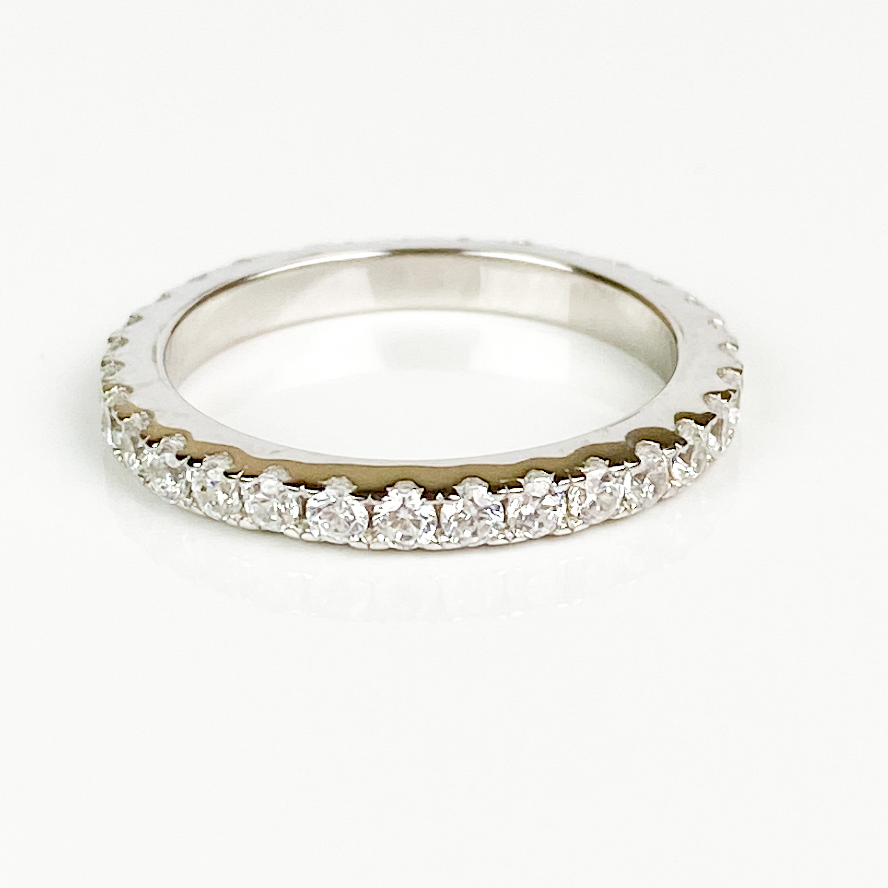 Eternity CZ Ring Sterling Silver