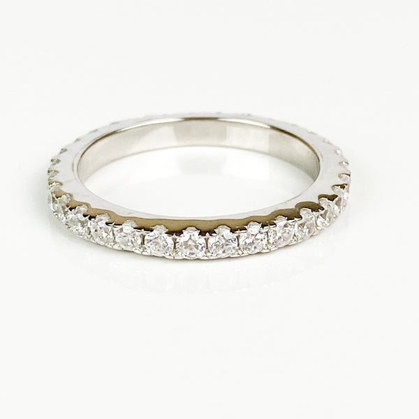 Eternity CZ Ring Sterling Silver