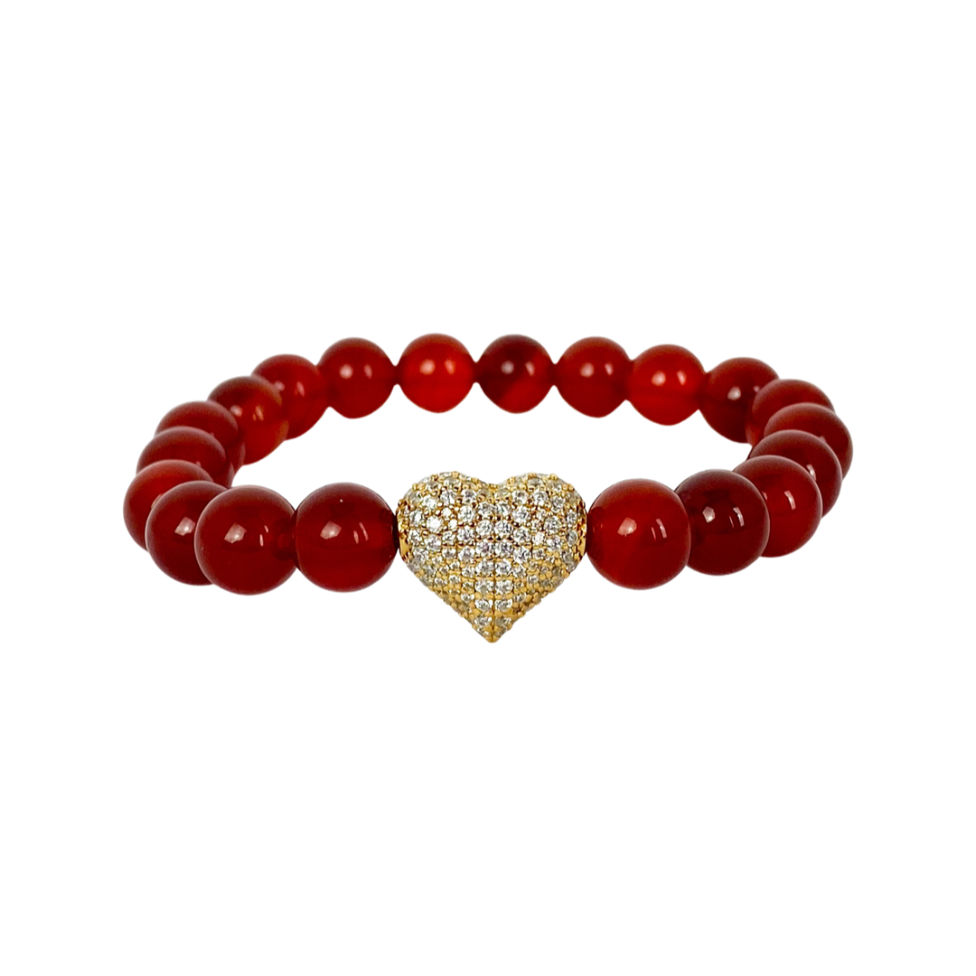 Big Heart on Carnelian